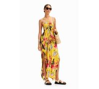 Desigual Women's Swim_Jumpsuit Tropical One Piece Swimsuit, Yellow, S