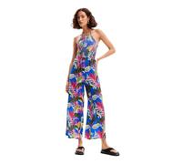 Desigual Women's Swim_Jumpsuit Tropical PA One Piece Swimsuit, Blue, M
