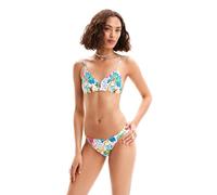 Desigual Women's Swim_Jungle Bikini Bottoms, White, S