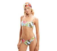 Desigual Women's Swim_Palms Bikini Top, blau, S