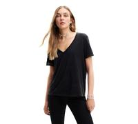 Desigual Women's TS_DAMASCO Blouse, Black, Small