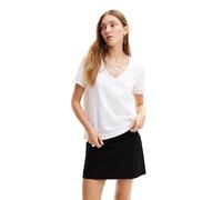 Desigual Women's TS_DAMASCO Blouse, White, Large