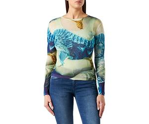 Desigual Womens TS_Florencia T-Shirt, Blue, S