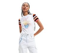 Desigual Women's TS_Jarron 1000 T-Shirt, White, XS