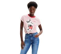 Desigual Women's TS_Mickey Patch Blouse, Red, L