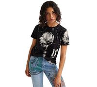 Desigual Womens TS_Mickey T-Shirt, Black, L