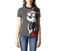 Desigual Womens TS_Mickey VIDA Chula T-Shirt, Black, XL