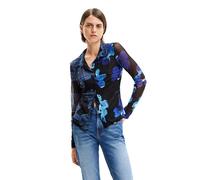 Desigual Women's TS_News Blouse, blau, XL