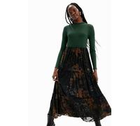 Desigual Women's Vest_Lena Dress, Green, L