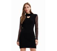 Desigual Women's Vest_MAKY 2000 Black Casual Dress, L
