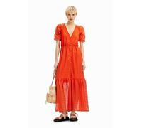 Desigual Women's Vest_Ottawa Dress, Orange, L