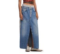 Desigual Women's Woman Denim Knee Skirt, Blue, 40