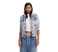 Desigual Women's Woman Denim Trucker Jacket, Blue, 36