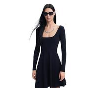 Desigual Women's Woman Knit Long Sleeve Dress, Black, Small