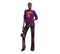 Desigual Women's Woman Knit Long Sleeve Sweater, RED, L