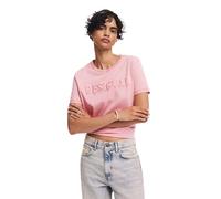 Desigual Women's Woman Knit Short Sleeve T-Shirt, RED, Small