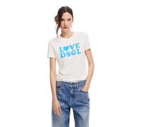 Desigual Women's Woman Knit Short Sleeve T-Shirt, White, L