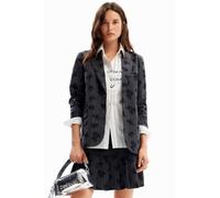 Desigual Women's Woman Woven Blazer, Black, 36
