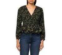 Desigual Women's Woman Woven Long Sleeve Blouse, Black, XS