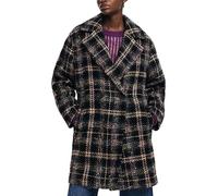 Desigual Women's Woman Woven Overcoat, Black, 36