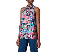 Desigual Womens Woven Sleeveless Blouse, Multicolor, S