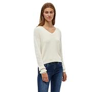 Desires Geisha Rib V Pullover Damen | Weicher Damenpullover Langarm und Puffärmel | Hochwertiger Damen Pullover Winter | Langer Pullover Damen Winter mit V-Ausschnitt