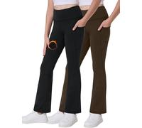 Desol 2er-Pack Thermo Schlaghose Mädchen mit Taschen Jogginghose Mädchen für Teenager und Yogahose Elastische Sporthose Ideale Gymnastikhose und Jogginghose