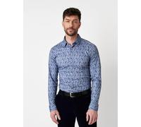 DESOTO - Casual Kent 1/1 paisley light blue denim - Gr. - XL