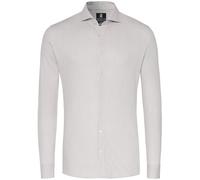 DESOTO Essential Hemd Hai Piqué Streifen Beige - Größe 38 Beige 38