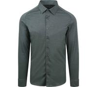 Langarmhemd DESOTO "Jerseyhemd Casual Kent", Herren, Gr. M, N-Gr, teal piqué, Jersey, Obermaterial: 100% Baumwolle, unifarben, slim fit normal, Rundhals, Raglanärmel,Ärmel mit Ärmelschlitz 1-Knopf-Man