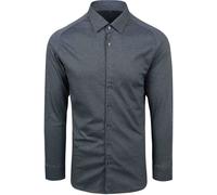 Langarmhemd DESOTO "Jerseyhemd Casual Kent", Herren, Gr. S, N-Gr, blau piqué, Jersey, Obermaterial: 100% Baumwolle, unifarben, slim fit normal, Rundhals, Raglanärmel,Ärmel mit Ärmelschlitz 1-Knopf-Man