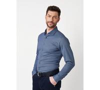DESOTO Hemd Casual Kent 1/1 Herren Regular Fit Baumwolle blau, XL