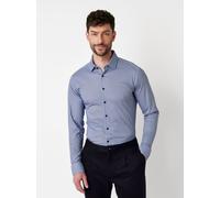 DESOTO Hemd Casual Kent 1/1 Herren Regular Fit Baumwolle blau, XXL