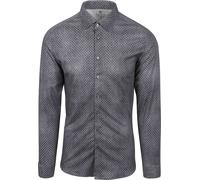 DESOTO Hemd Druck Denim Dunkelblau - Größe S Dunkelblau S