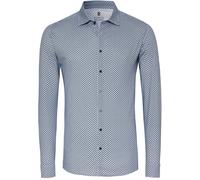DESOTO Hemd Druck New Moon Blau - Größe XL Blau XL