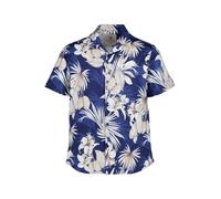 DESOTO Hemd Herren Regular Fit Kurzarm Jersey blau, M