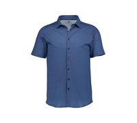 DESOTO Hemd Herren Slim Fit Kurzarm Kent blau, XXL