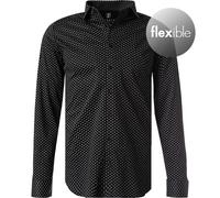 Desoto Hemd Kent Grafik-Druck Schwarz - Größe 3XL Schwarz 3XL