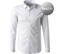 Desoto Hemd Bügelfrei Jersey Weiß - Größe L Weiß L