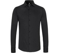 Desoto Hemd Kent Grafik-Druck Schwarz - Größe XS Schwarz XS