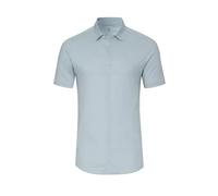 DeSoto Herren Jerseyhemd - Kurzarm - Kent-Kragen - Bügelfrei, Lime Azure Chains, S