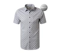 DESOTO Kurzarmhemd Herren Slim Fit Kurzarm Kent blau, XXL