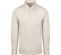 Desoto Langarm - Longsleeve Poloshirt Essential Beige - Größe S Beige S
