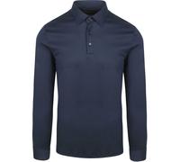 Desoto Langarm - Longsleeve Poloshirt Essential Navy - Größe S Dunkelblau S