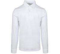 Desoto Langarm - Longsleeve Poloshirt Essential Weiß - Größe S Weiß S