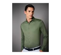 Desoto Luxury Tailored Fit Jerseyhemd Forrest Green, Einfarbig