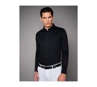 Desoto Luxury Tailored Fit Jerseyhemd schwarz, Einfarbig