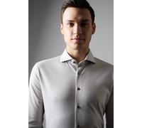 Desoto Modern Fit Jerseyhemd grau, Hahnentritt