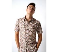 Desoto Slim Fit Jerseyhemd Olive Orange, Blumen