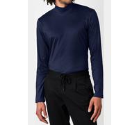 Desoto Slim Fit Longsleeve dunkelblau, Einfarbig